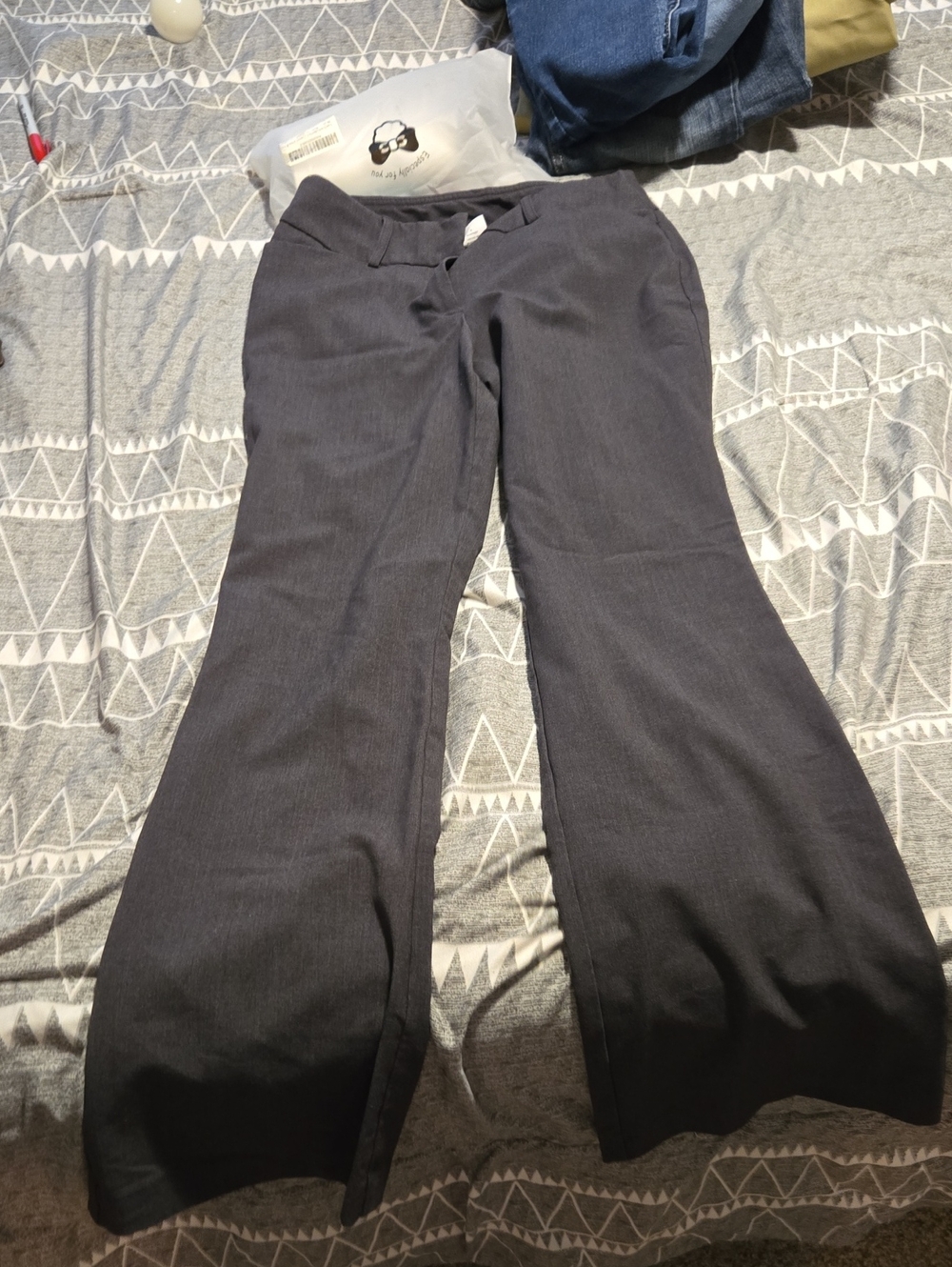 Time and Tru Black Boot-Cut Dress Pants